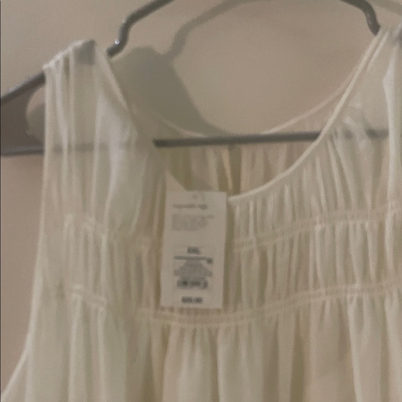 Sheer Chiffon Ivory Maxi Dress - Picture 8 of 11